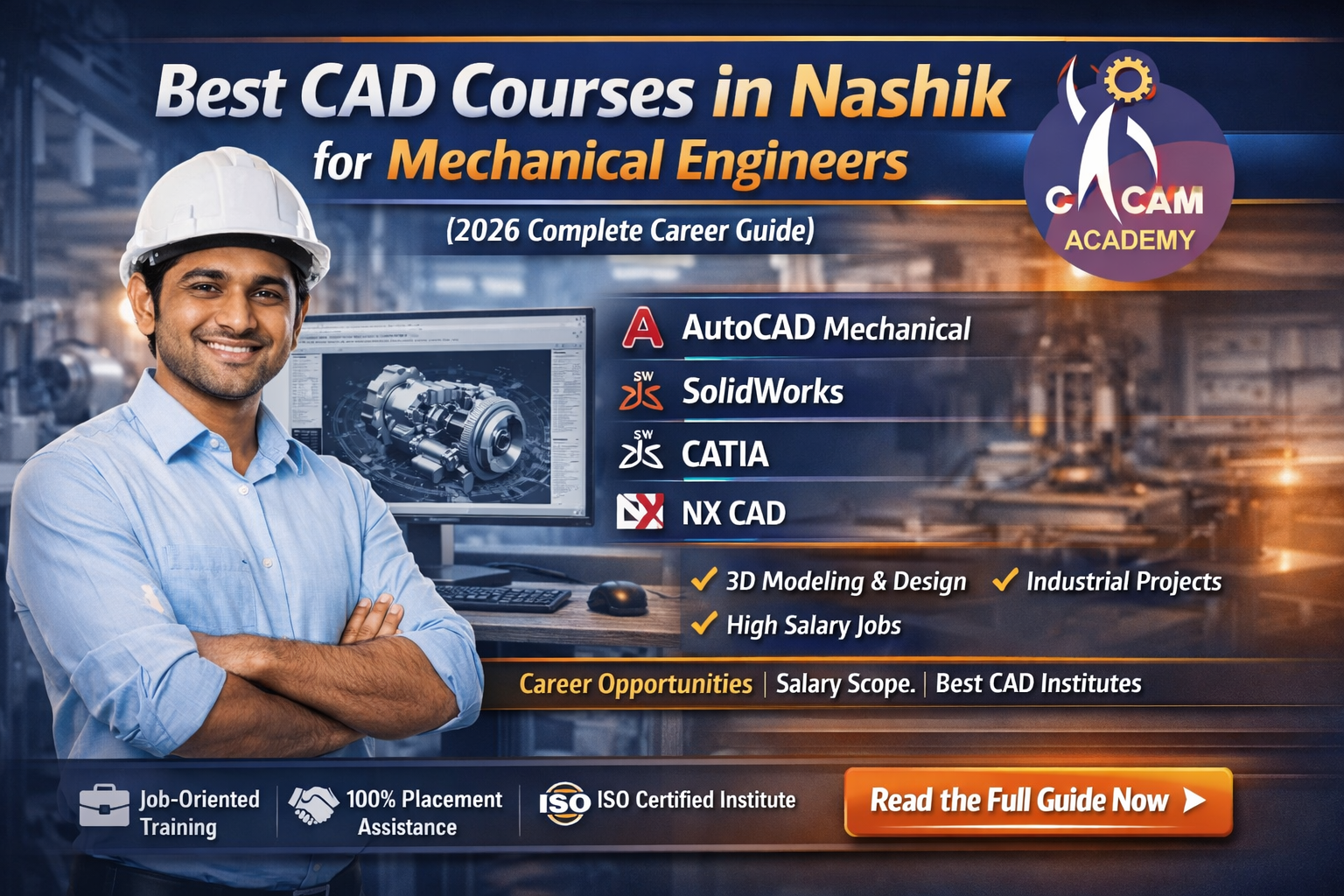 Best CAD Courses in Nashik for Mechanical Engineers (2026 Complete Career Guide)