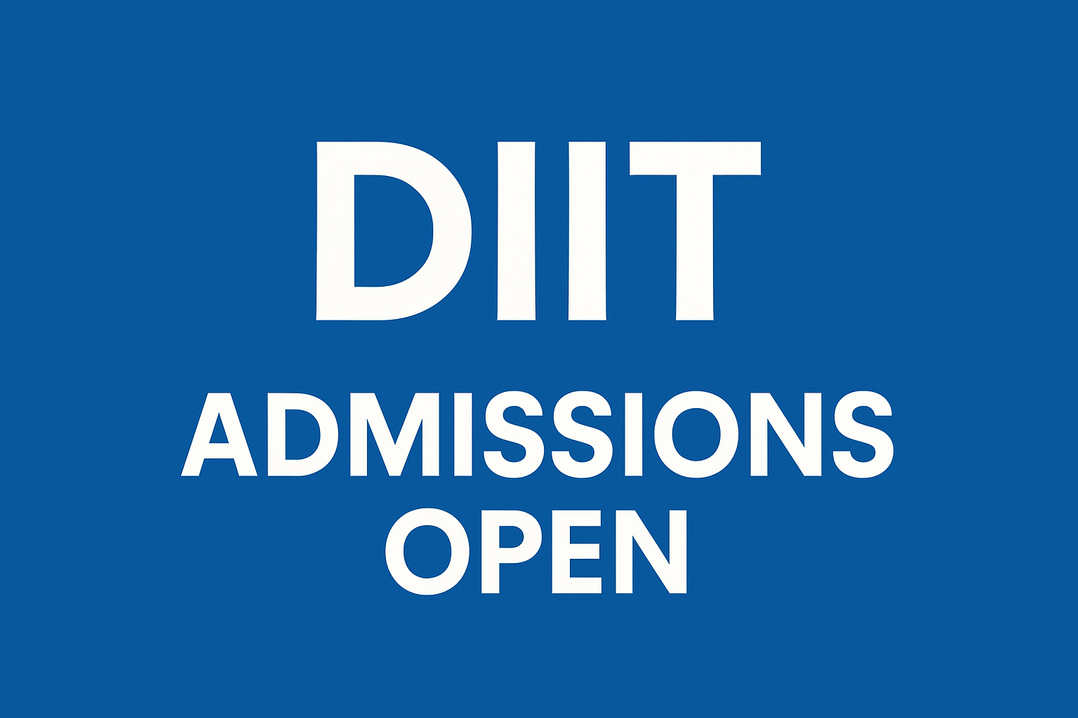 Welcome to DIIT – Delhi Institute of Information Technology