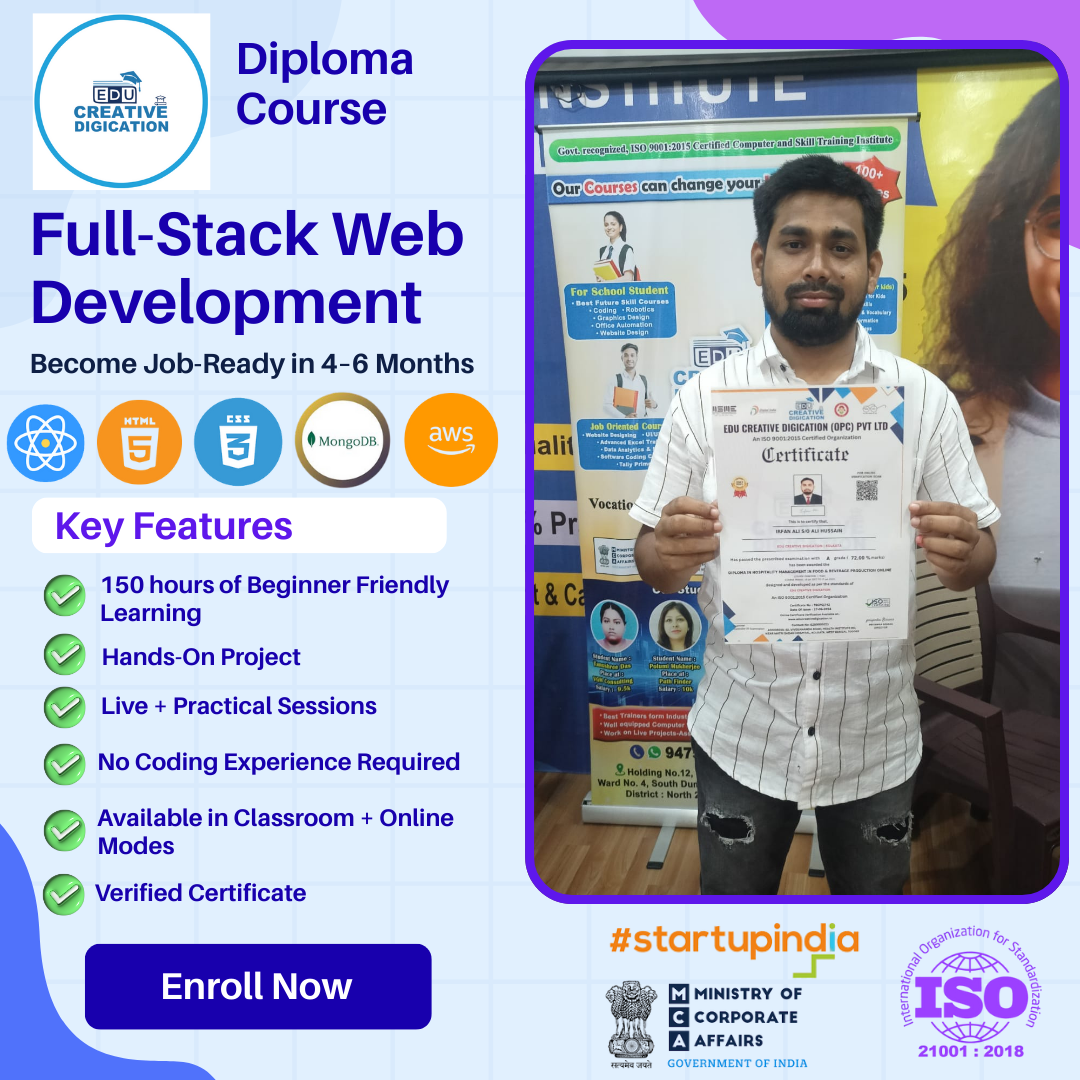 edu creative full stack web development courses