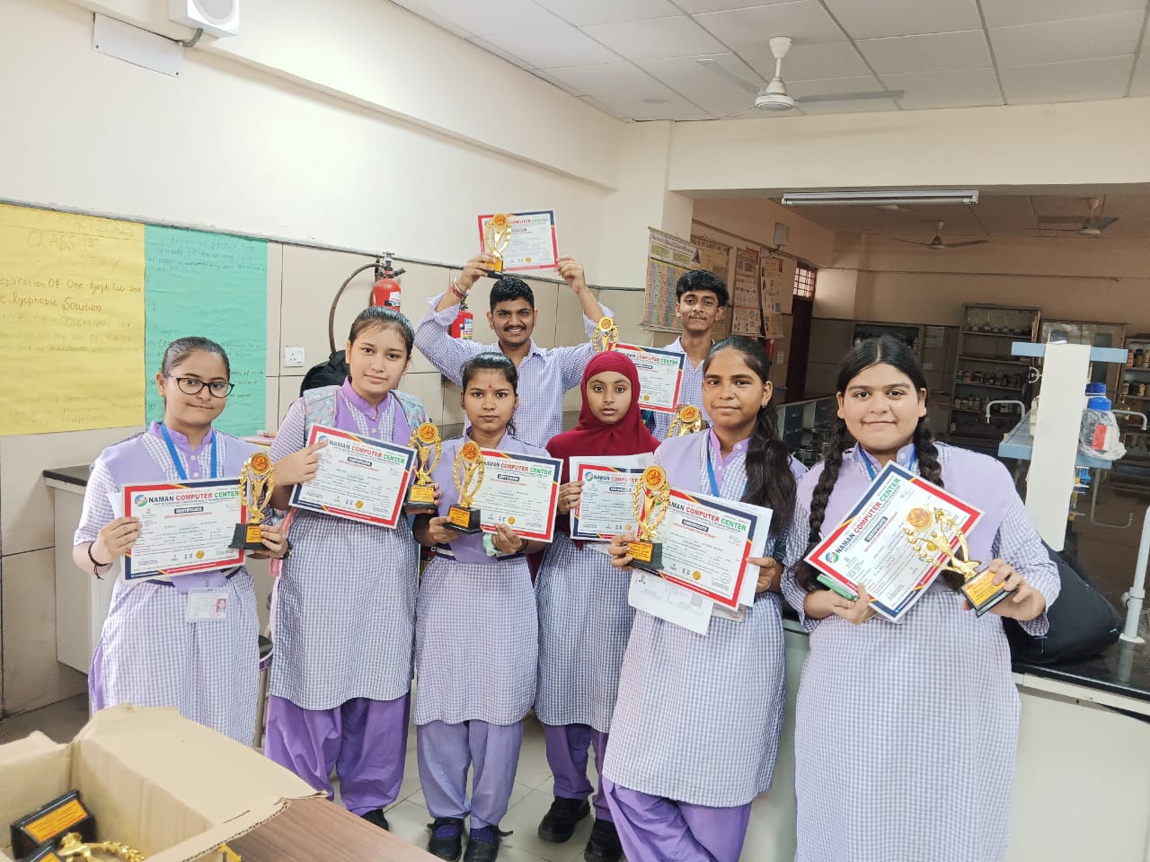 Certificates were distributed at Gulabi Bagh Government School