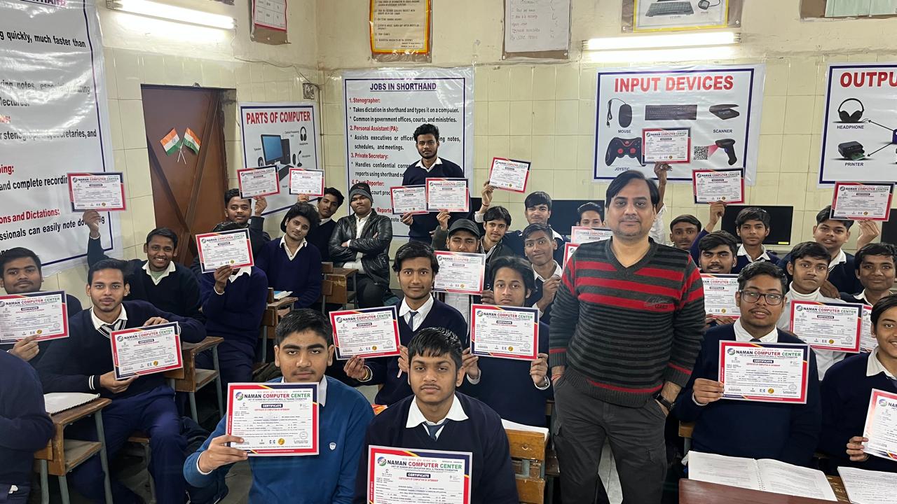 Certificates were distributed at Sarai Rohila Government School by the Principal.