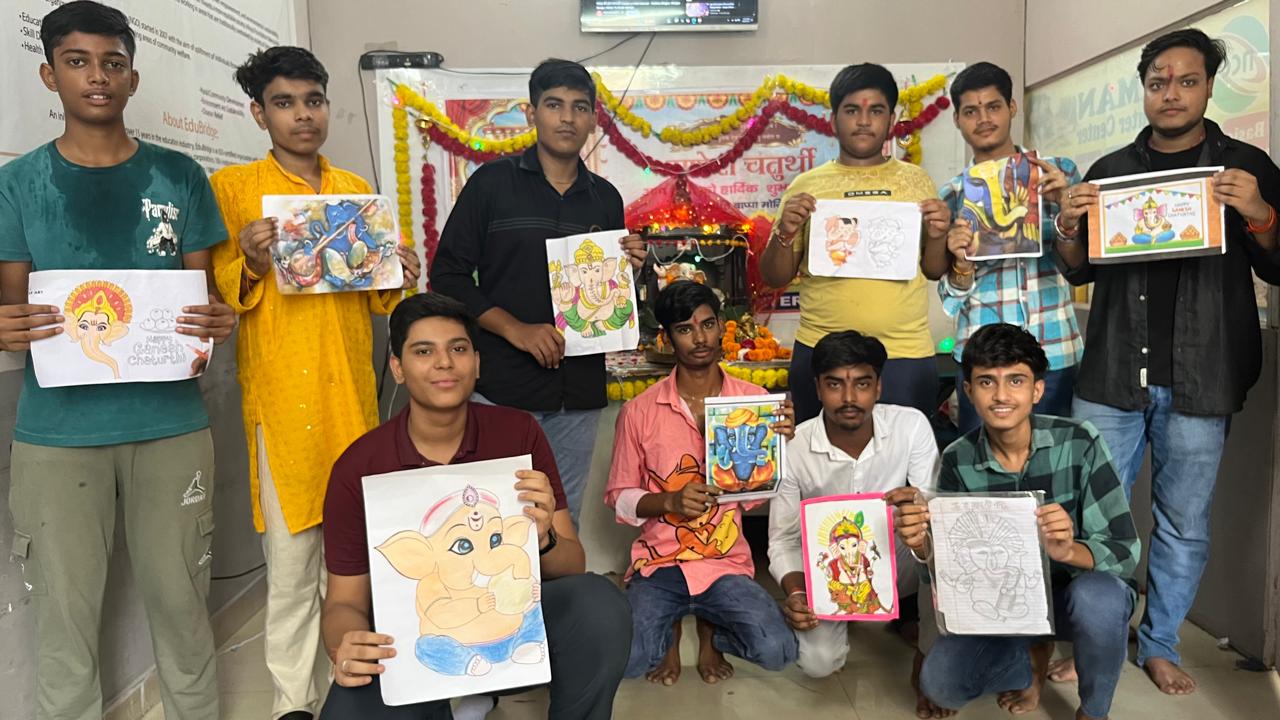 Ganesh Chaturthi was celebrated at Naman Computer Center.
