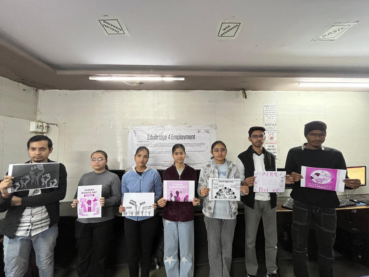 A Human Rights Awareness Programme was organized by Naman Computer Center for students.