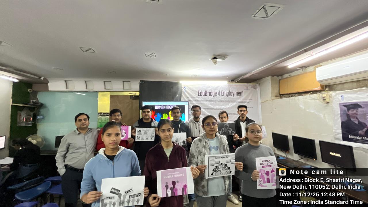 A Human Rights Awareness Programme was organized by Naman Computer Center for students.