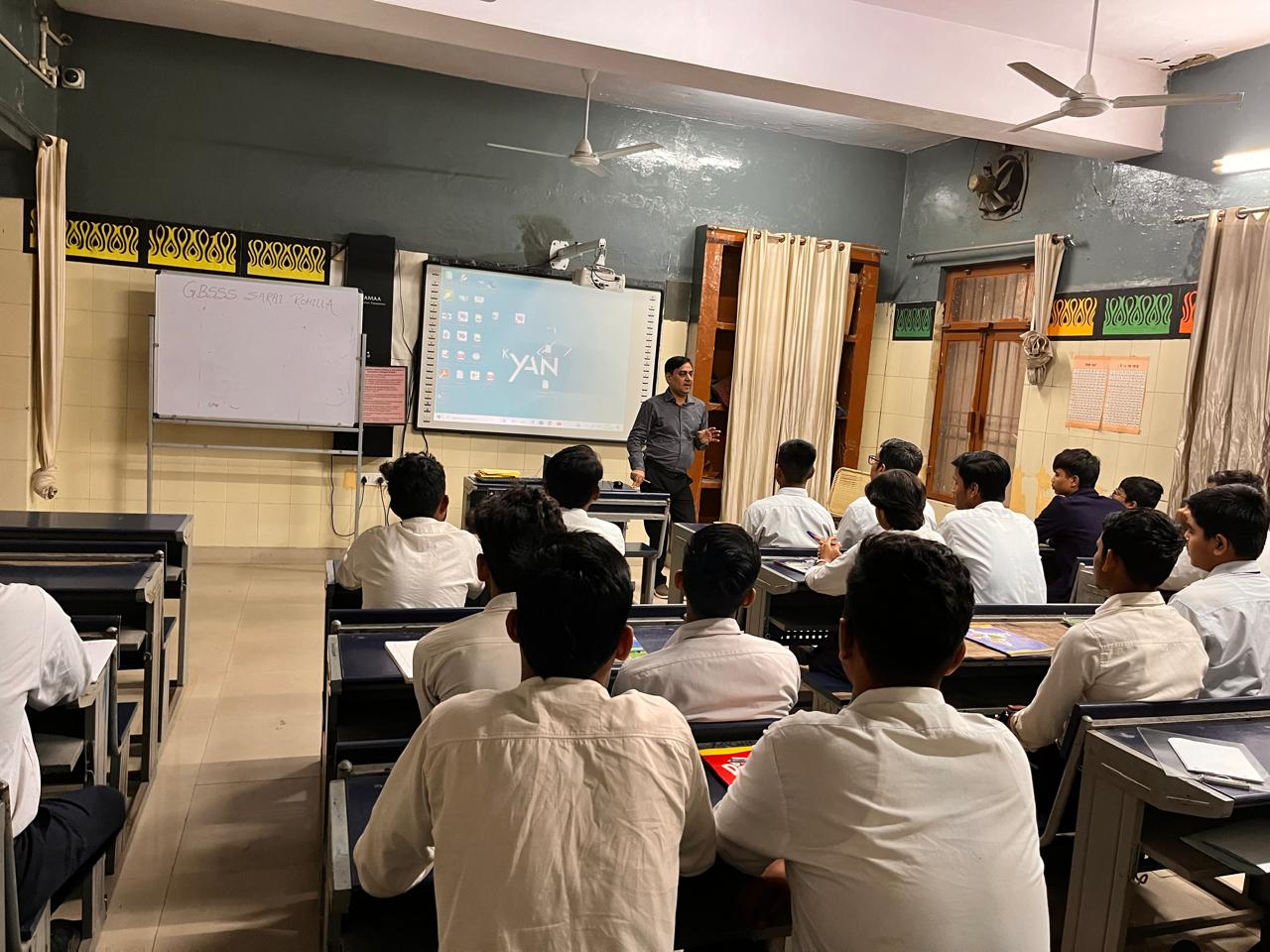 An awareness programme on entrepreneurship for future goals was organized for Class XI and XII students, with Mr. Naman Sharma as the special guest, who delivered a guest lecture and shared valuable knowledge on future entrepreneurship.