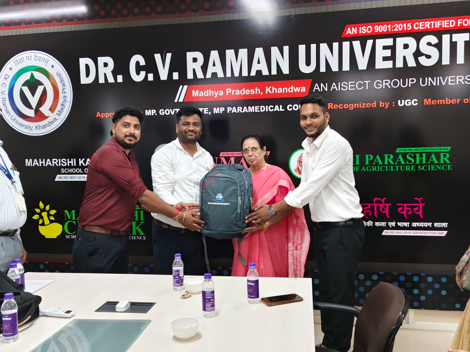 Dr CV Raman received the honor in the university campus.