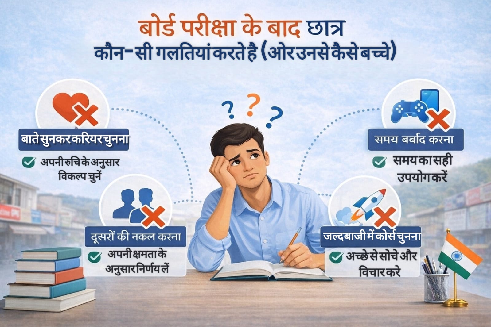 बोर्ड परीक्षा के बाद छात्र कौन-सी गलतियाँ करते हैं (और उनसे कैसे बचें)