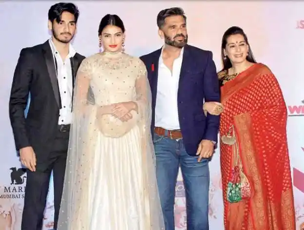 ahan shetty sunil shetty