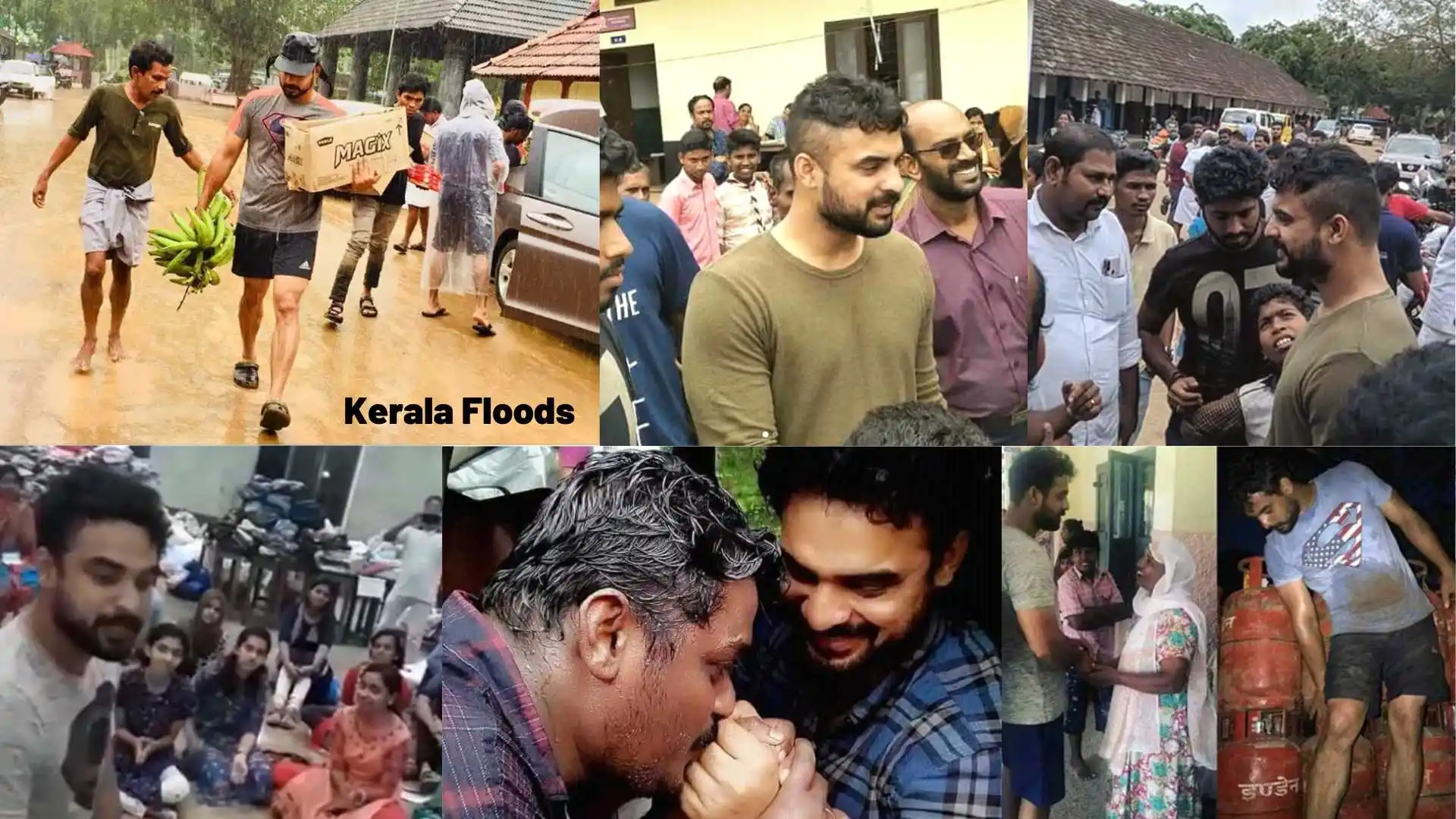 Tovino Thomas - Social work  Kerala Floods