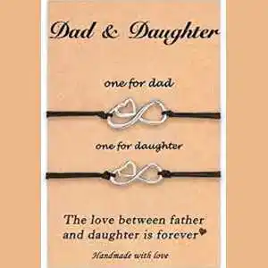 Matching Bracelets - birthday gifts for father from daughter