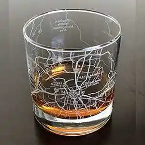 A Personalised Map Whiskey Glass - birthday gift ideas for boyfriend