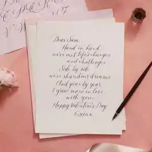 Handwritten Love Note - unique gift for girlfriend