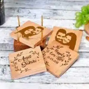 Personalised Wooden Coaster - valentine week days