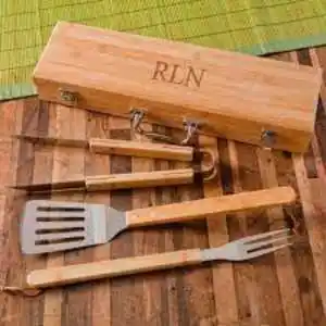 Personalised BBQ Set - wedding anniversary gifts