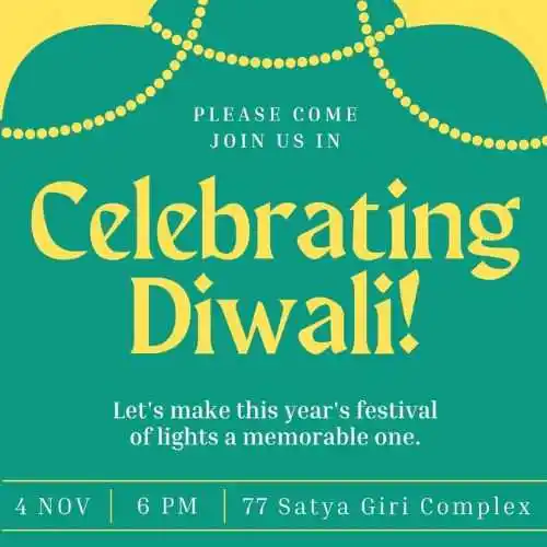 Short Diwali Invitation Wordings.tring