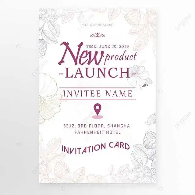 Creative Product Launch Invitation Message-tring