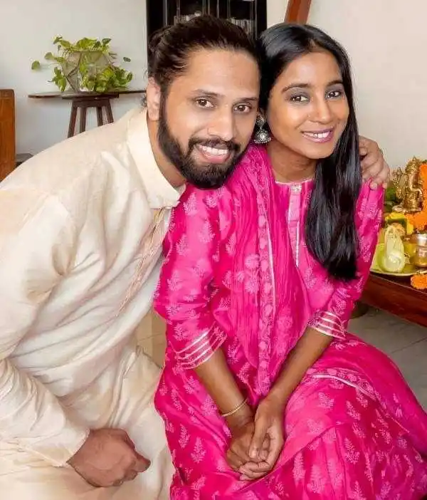 Shilpa Rao With Husband Tring
