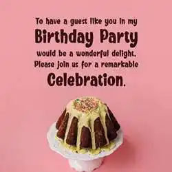 Formal Birthday Invitation Message Formal Birthday Invitation Message