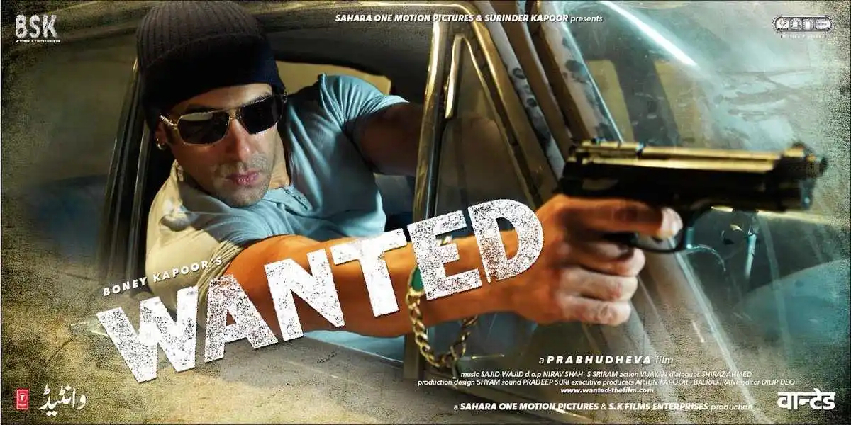 wanted-.jpg Wanted 2009 movie poster starring salman khan