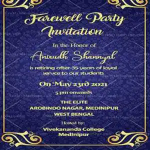 Farewell Meeting Invite Message Farewell Meeting Invite Message