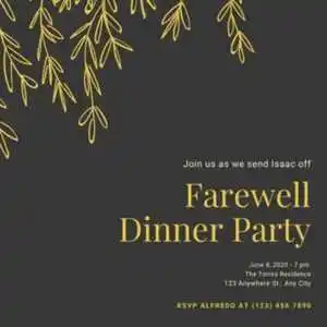 Farewell Meeting Invite Message Farewell Meeting Invite Message