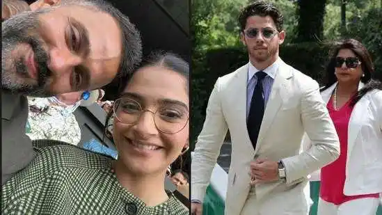 Sonam Kapoor and Priyanka Chopra Jonas in Attendance at Wimbledon 2023