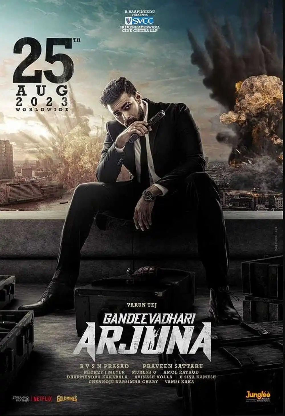 Gandaveedhari Arjuna Poster featuring Varun Tej