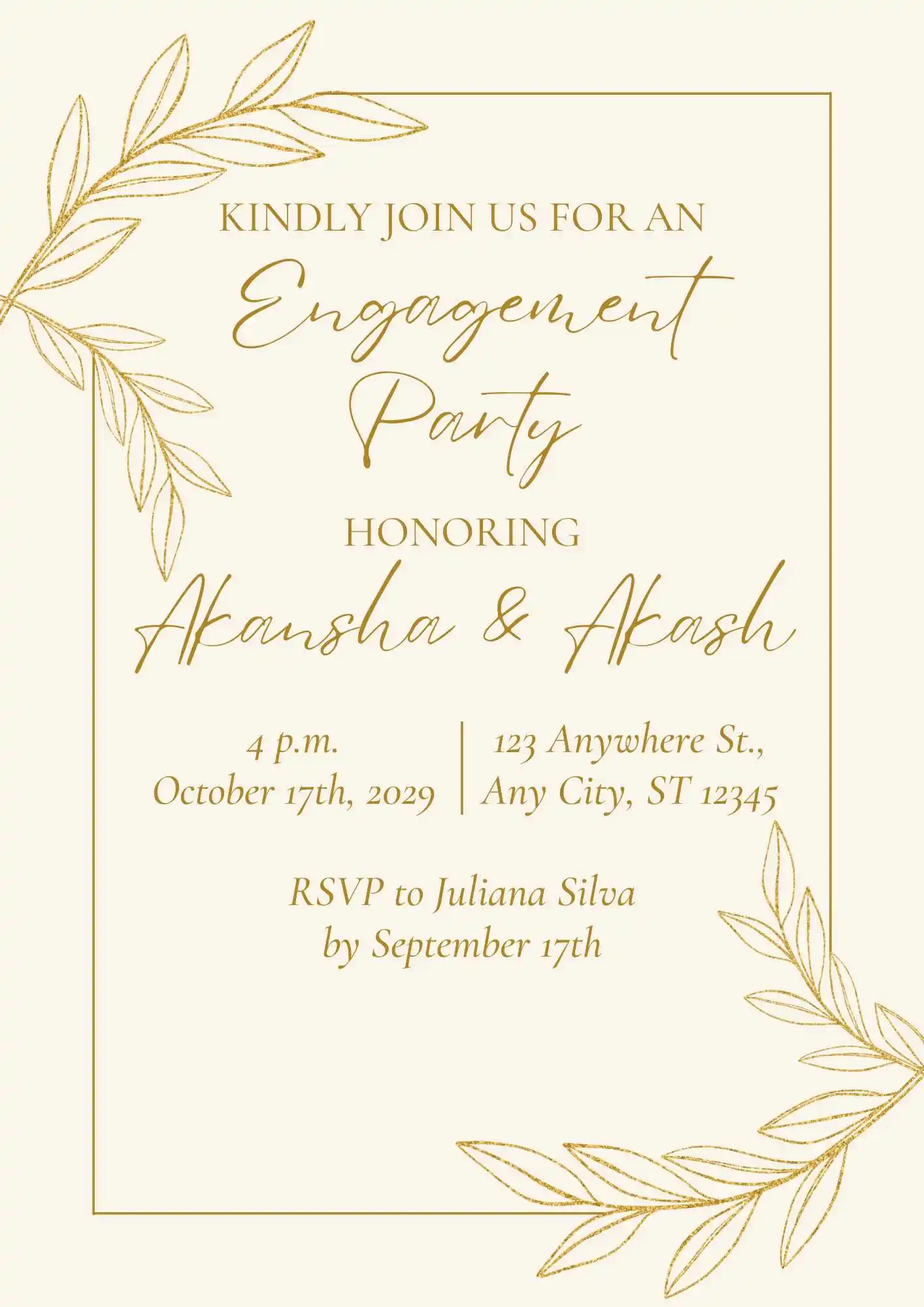 Invitation to Engagement Party