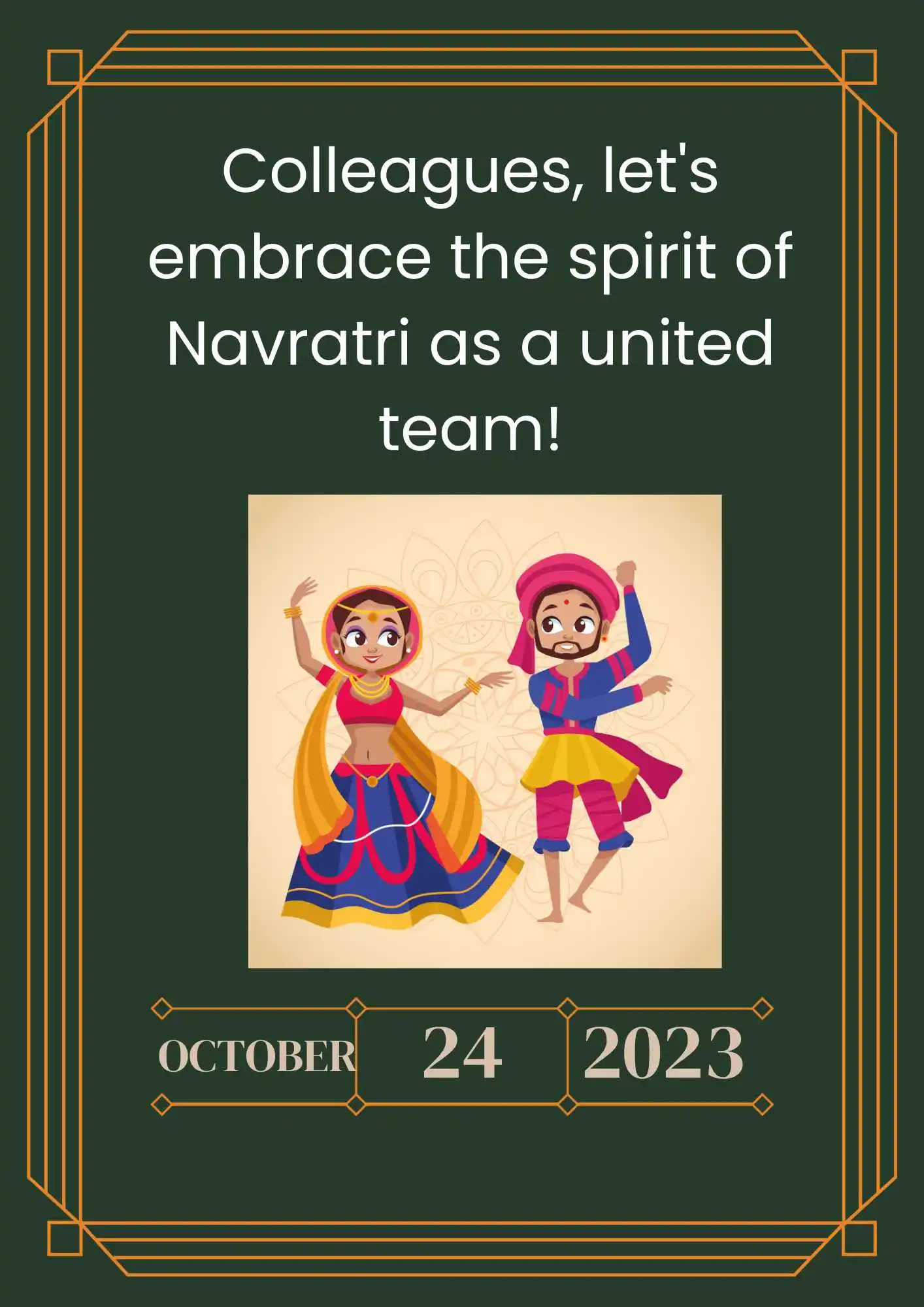Navratri Invitation For Colleagues.png Navratri Invitation For Colleagues