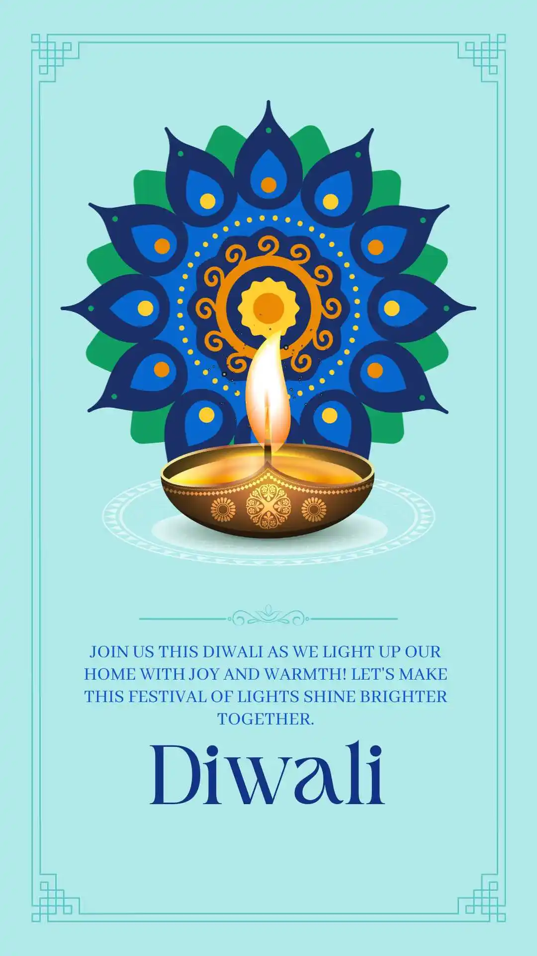 template .png Diwali Invitation Wordings