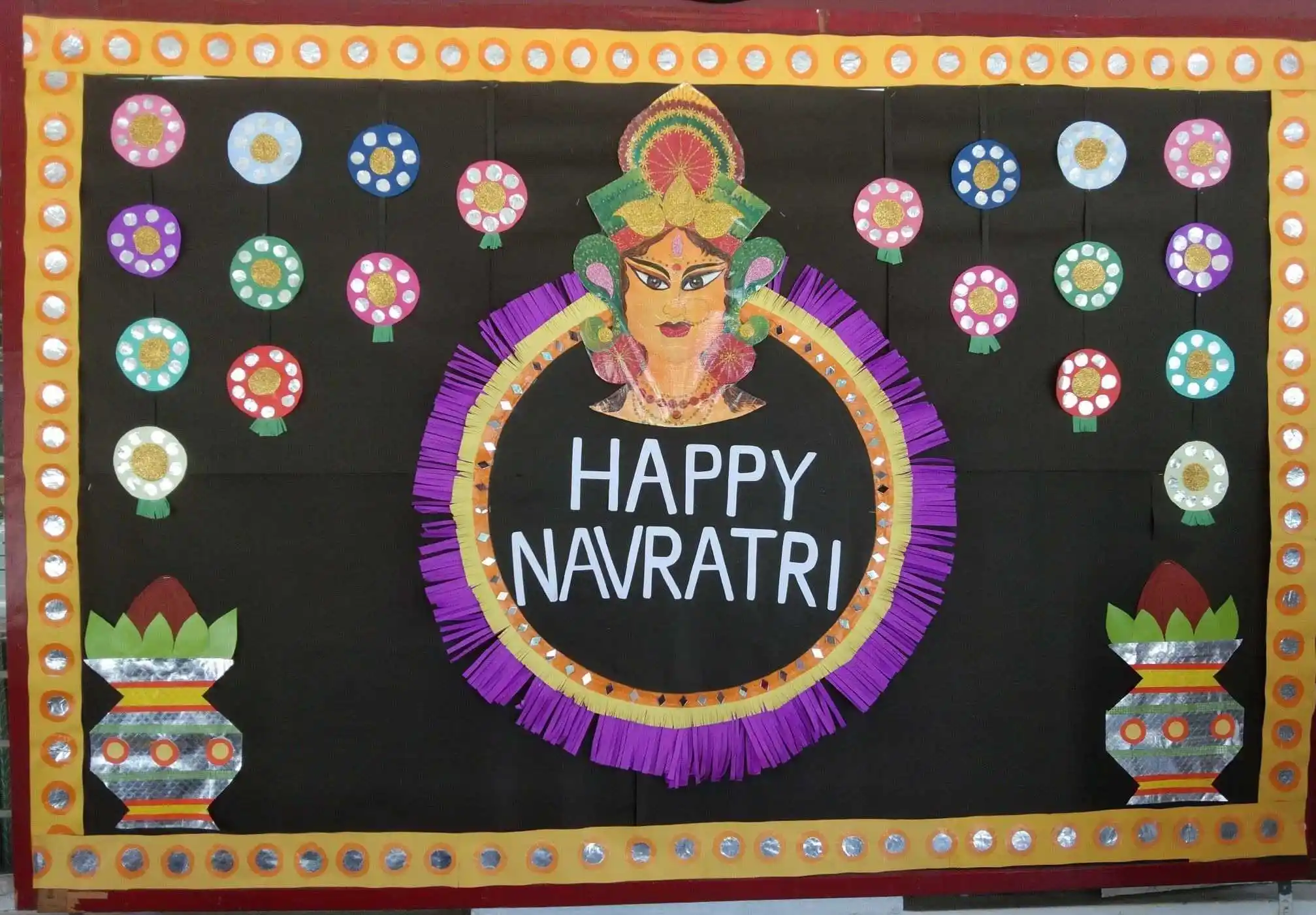 Navratri Decoration for School.jpg Navratri Decoration Ideas for School