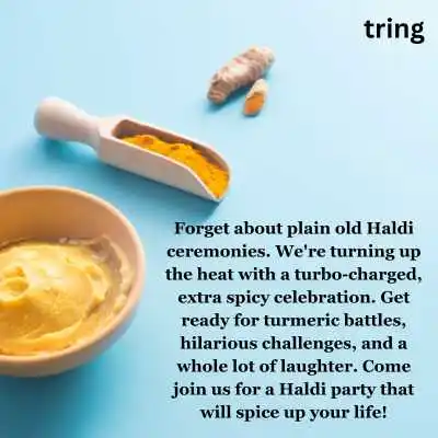 Unique Haldi Invitation