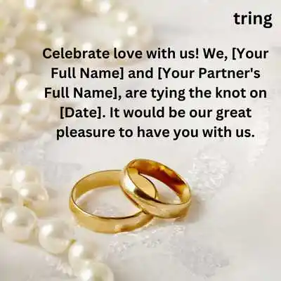 Whatsapp Wedding Invitation Message