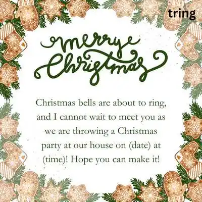 Christmas Invitation Messages for Your Loved Ones