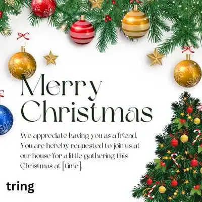 Christmas Gathering Invitation Message Ideas