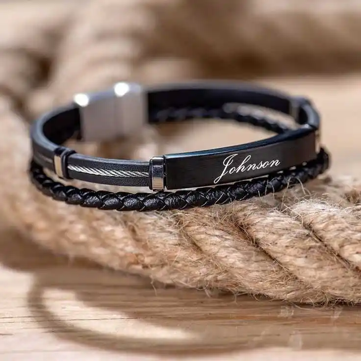 Engraved Bracelet.jpg Personalised New Year Gift Ideas for Husband