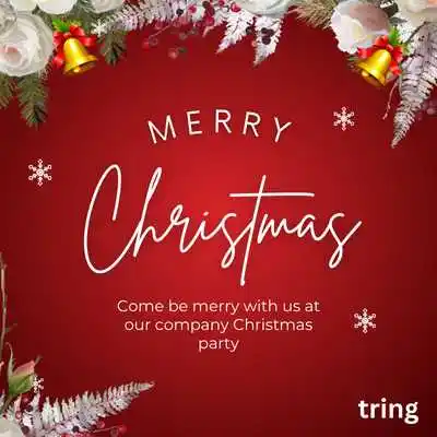 Casual Company Christmas Party Invitation Messages