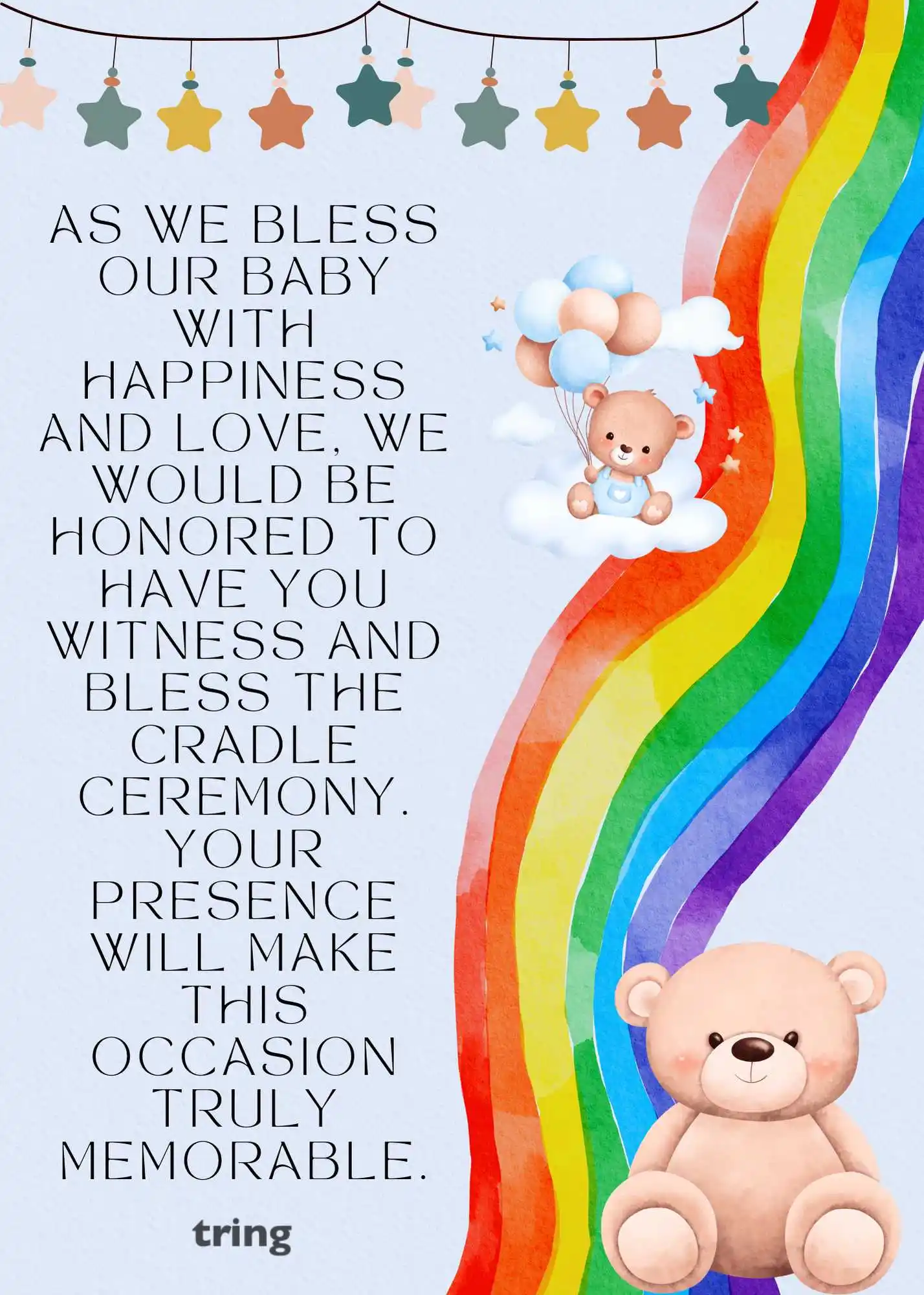 Rainbow Cradle Ceremony Invitation.png Rainbow Cradle Ceremony Invitation Card