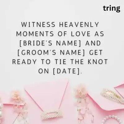 Marriage Video Invitation Card Message