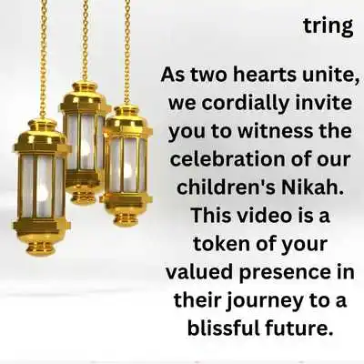 Muslim Marriage Invitation Video Messages.png Muslim Marriage Invitation Video Messages