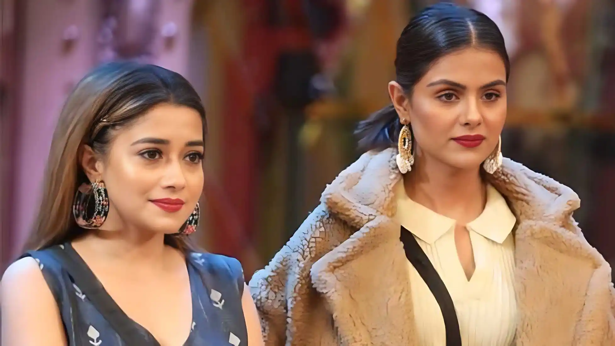 Tina Datta with Priyanka Choudhary in Bigg Boss 16.tring Tina Datta with Priyanka Choudhary in Bigg Boss 16