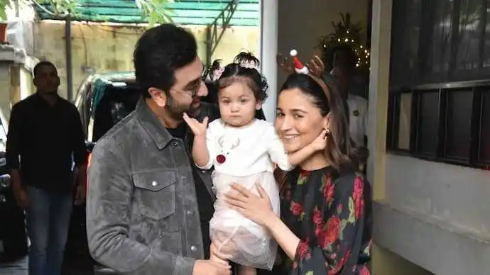 Alia and Ranbir with Alia.tring Alia and Ranbir with Alia