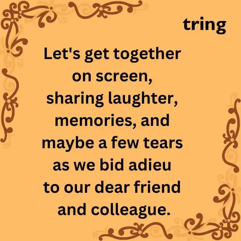 Digital Farewell Meeting Invitation Card Digital Farewell Meeting Invitation Card