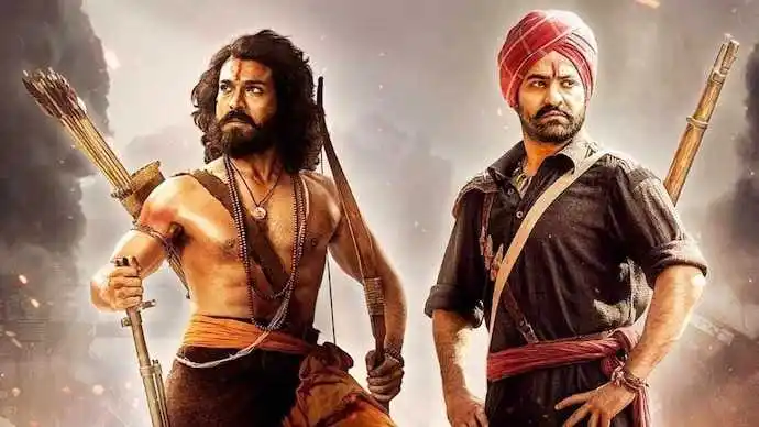 Ram Charan and Jr. NTR in RRR.tring Ram Charan and Jr. NTR in RRR