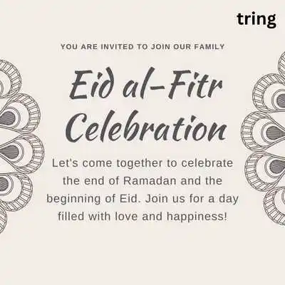 Eid Invitations for Family