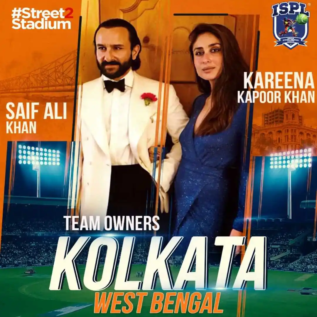 Saif Ali Khan and Kareena Kapoor Khan Team.png Saif Ali Khan and Kareena Kapoor Khan ISPL Team