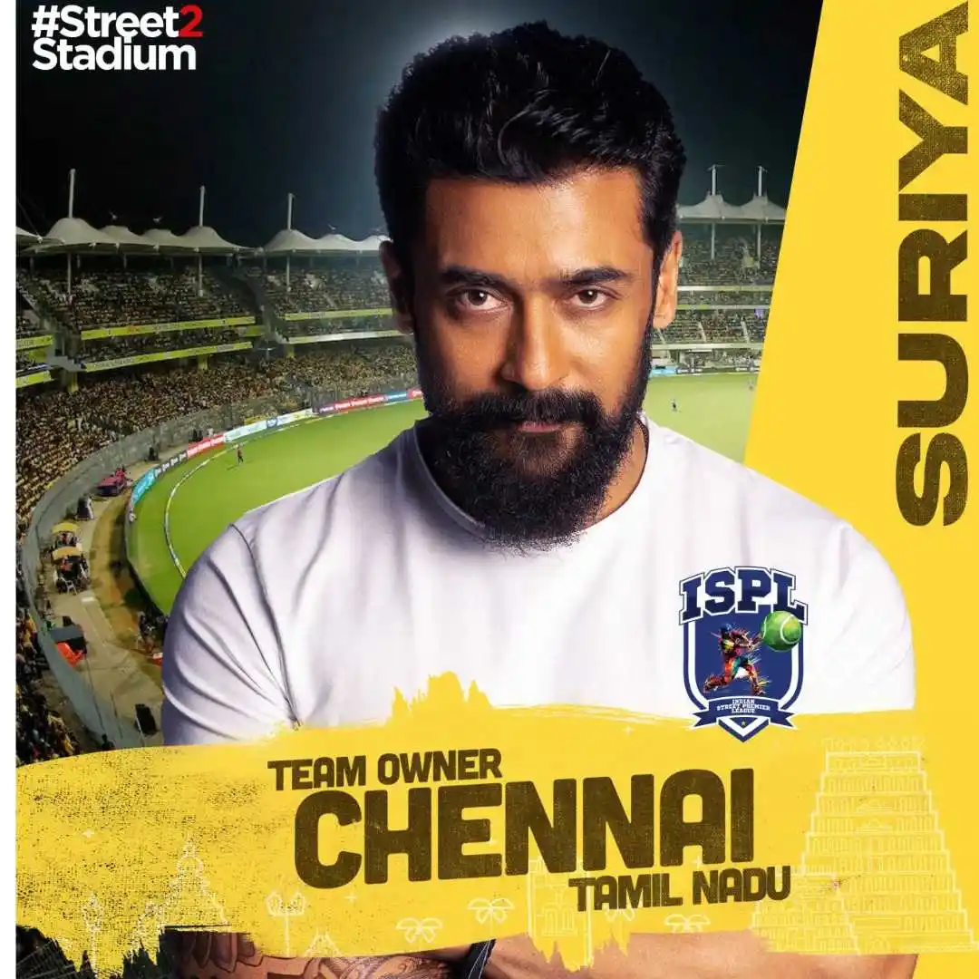 Suriya ISPL Team.png Suriya ISPL Team