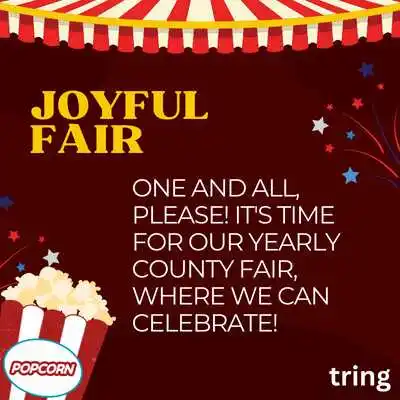 Joyful Fair Invitations