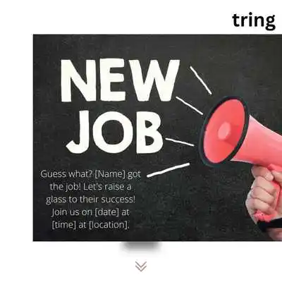 New Job Party Invitation Text Message.png New Job Party Invitation Text Message