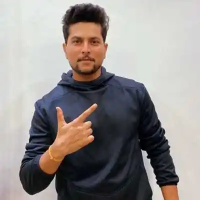 Kuldeep Yadav Black Hoodie